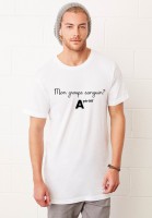TEE SHIRT HOMME Groupe sanguin